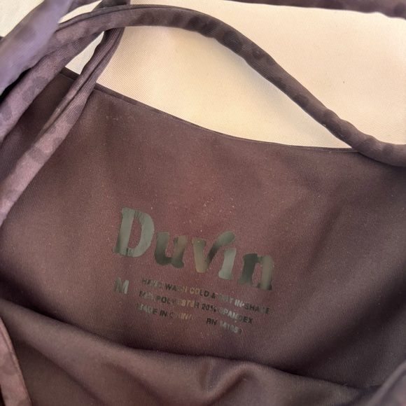 Duvin Black Cheetah One Piece Size Medium Cheeky Low Back Swim Bodysuit - Picture 7 of 8